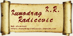 Kumodrag Radičević vizit kartica
